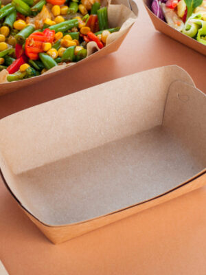 Kraft Tray &  Scoop Cups