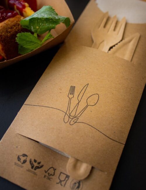 Kraft Paper & Compostable Cutlery