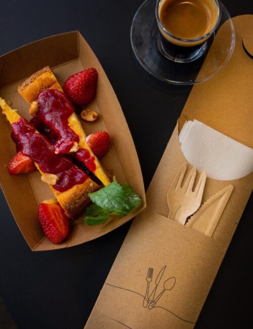 Kraft Paper & Compostable Cutlery