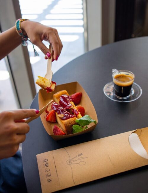 Kraft Paper & Compostable Cutlery