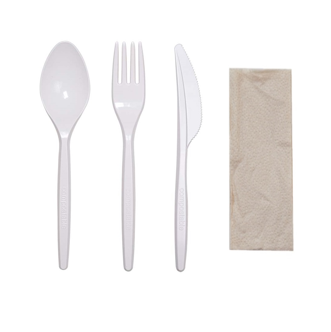 COMPOSTABLE PLA CUTLERY SET OF 4