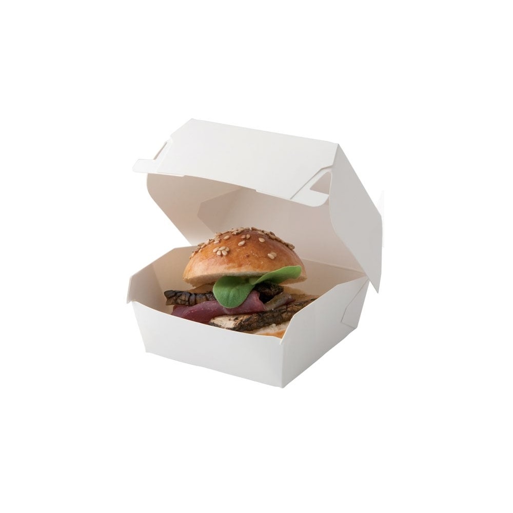 Hamburger Box White Small