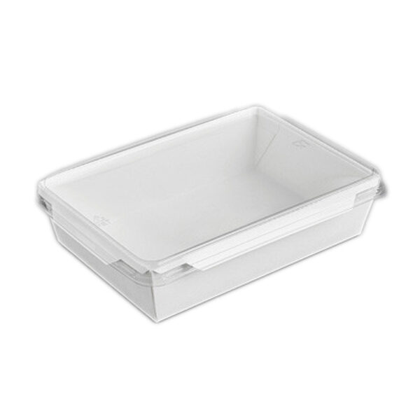  1200 ML/40 OZ WHITE PAN + LID