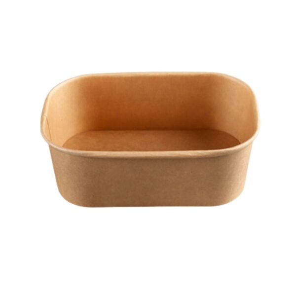 750 ML/ 25 OZ OVAL BOWL KRAFT + LİD PET